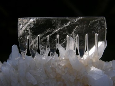 Quartz Crystal Gemcomb